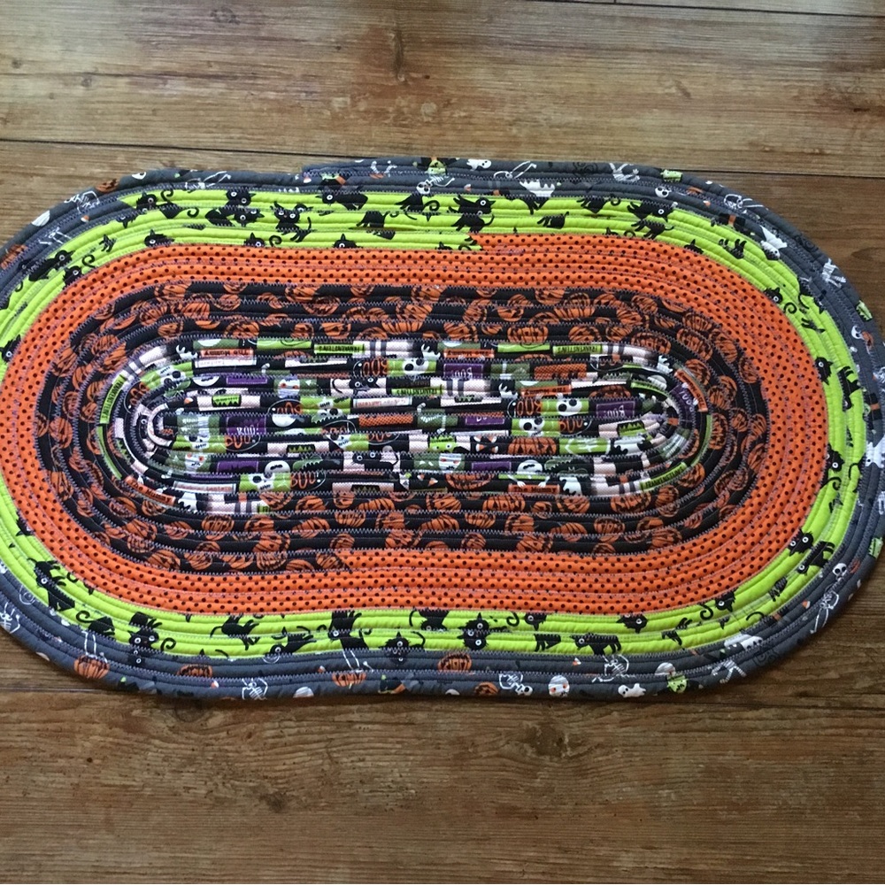 Small oval Halloween rug